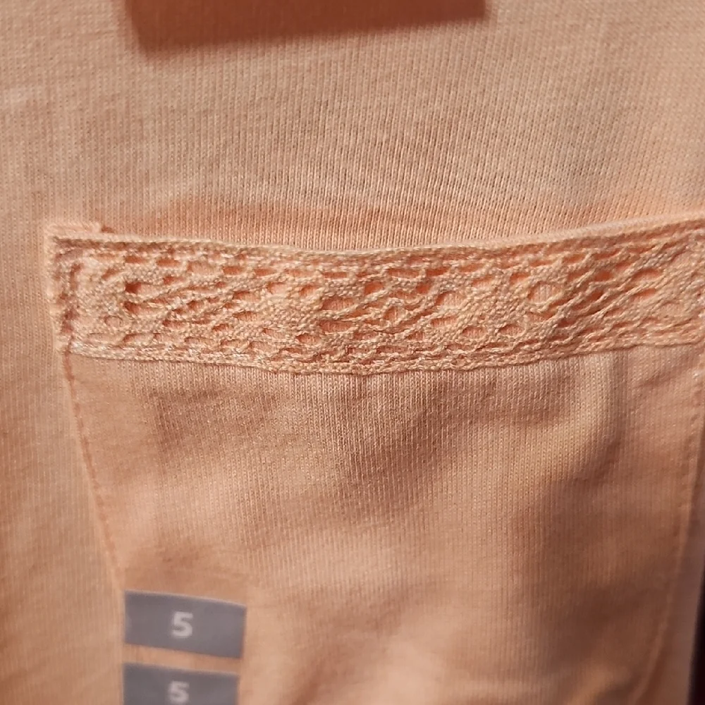 OshKosh B'gosh NWT Peach Tie-Front Girls Top Size 5